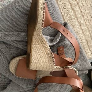 Brown leather sandals